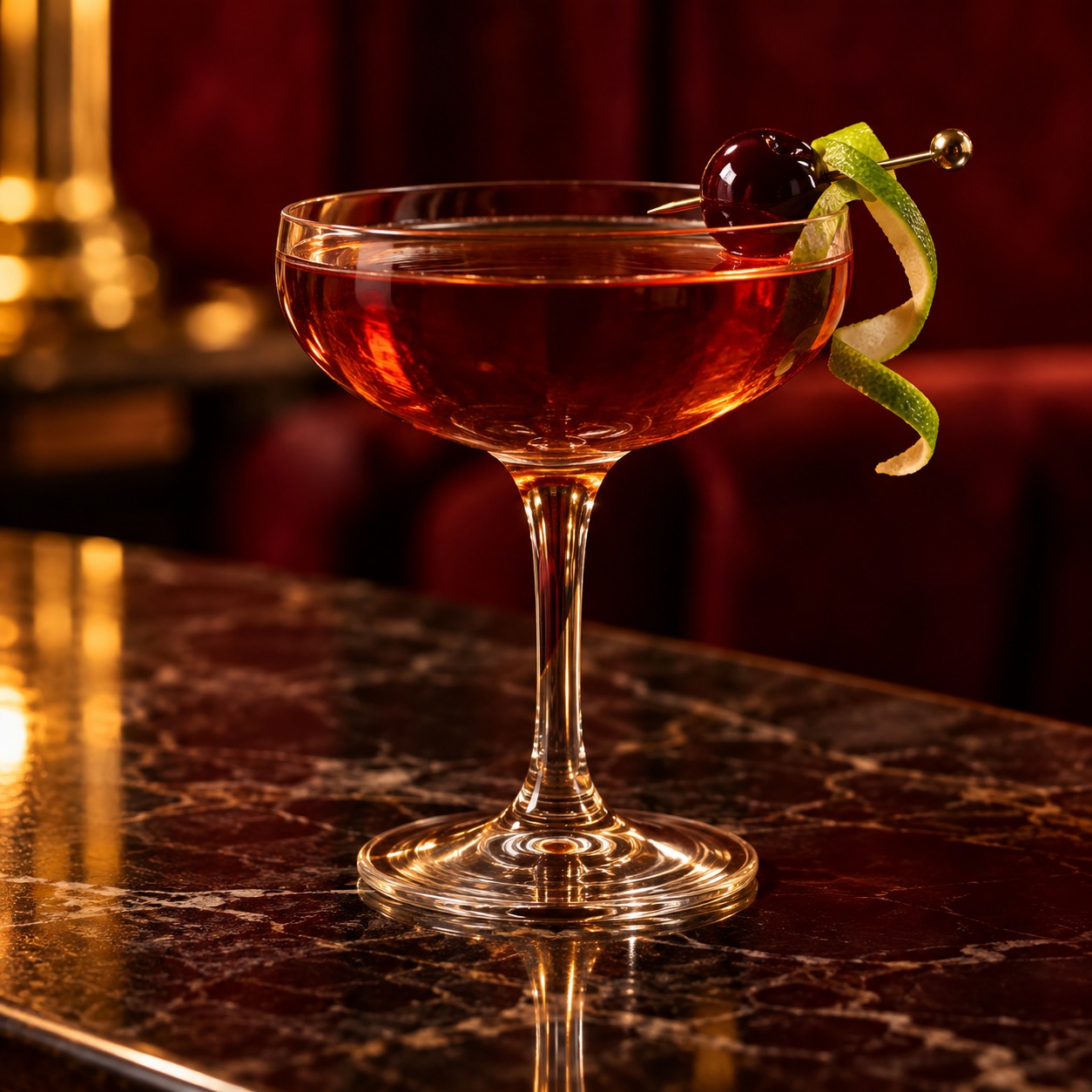 Self Made Manhattan cocktail serving inspiration
